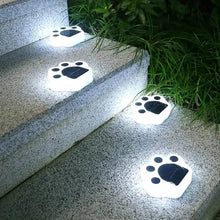 Load image into Gallery viewer, 4-Pieces: Cute Paw-Shaped Solar Lawn Lights
