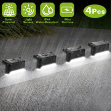 Load image into Gallery viewer, 4-Pieces: Solar Powered LED Step Lights
