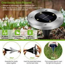 将图片加载到图库查看器，4-Pieces: Solar Waterproof Ground Light
