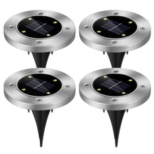 将图片加载到图库查看器，4-Pieces: Solar Waterproof Ground Light
