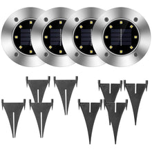将图片加载到图库查看器，4-Pieces: Solar Waterproof Ground Light
