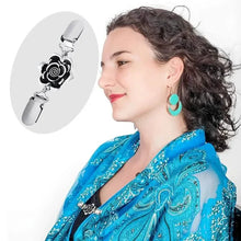 Load image into Gallery viewer, 4-Pieces: Vintage Sweater Shawl Clips Retro Cardigan Collar Clips
