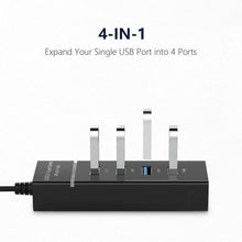 Load image into Gallery viewer, 4-Port USB 3.0 USB Splitter with 3ft Extended Cable
