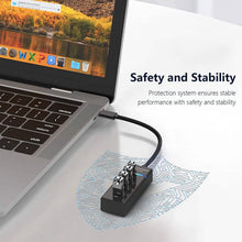 Load image into Gallery viewer, 4-Port USB 3.0 USB Splitter with 3ft Extended Cable
