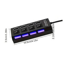 将图片加载到图库查看器，4-Port USB Switch Universal Hub
