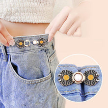 Load image into Gallery viewer, 4 Sets Pant Waist Tightener Fashion Pants Clips Waist Tightener Sewing Buttons Pins for Jeans Dress Too Big Loose Adjustable  Button Pins Sewing Button Waist Tightener Clip Waist Adjuster Clips for Dresses Pants Jeans
