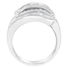 Load image into Gallery viewer, 14KT White Gold Diamond Bypass Band Ring (1 cttw, H-I Color, SI1-SI2 Clarity)
