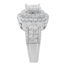 Load image into Gallery viewer, 14KT White Gold Round and Princess Diamond Ring (2 1/4 cttw, H-I Color, SI1-SI2 Clarity)
