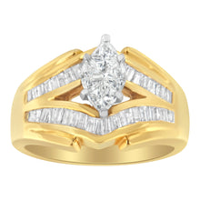 Load image into Gallery viewer, 14KT Two-Toned Gold Diamond Cocktail Ring (1 cttw, H-I Color, SI1-SI2 Clarity)
