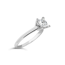 Load image into Gallery viewer, 14K White Gold 1.0 Cttw Princess Lab-Grown Diamond Solitaire Engagement  Ring (F-G Color, VS1-VS2 Clarity) - Ring Size 7
