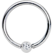 Load image into Gallery viewer, 16G 3/8 Clear Crystal BCR Captive Ring
