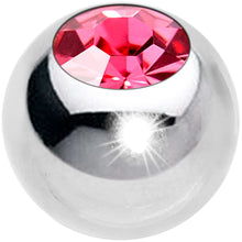Load image into Gallery viewer, 3mm Stainless Steel Pink Gem Replacement Ball

