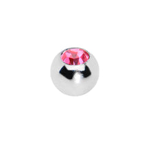 Load image into Gallery viewer, 3mm Stainless Steel Pink Gem Replacement Ball
