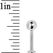 Load image into Gallery viewer, 14G 3/8 Stainless Steel Labret with 5mm Ball
