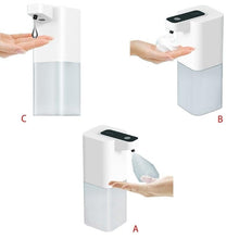 Load image into Gallery viewer, 400ml Capacity Automatic Soap Dispenser Infrared Technology Hand Soap Dispenser Rechargeable Soap Dispenser Convenient Soap Dispenser Automatic Foaming Soap Dispenser Hand Free Countertop Soap Dispensers Xmas Gift Touchless Soap
