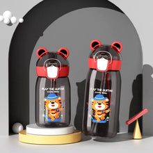 Load image into Gallery viewer, 400ml/550ml High Quality  Material Kids Water Bottle With Straw Leak-Proof BPA Free Durable Plastic Drinking Bottle Cute Water Bottle with Sipper, Water Bottle for Kids Sipper Bottle for Kids - Anti-Leak Cartoon Kids Water Bottle for Kids
