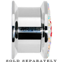 Load image into Gallery viewer, 9/16 Stainless Steel Aurora Gem Red Heart Screw Fit Plug
