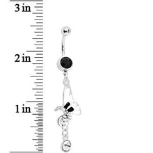 将图片加载到图库查看器，Dark Nature Butterfly Drop Belly Ring
