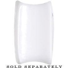 Load image into Gallery viewer, 18mm White Acrylic Square Dice Saddle Plug
