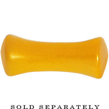 Load image into Gallery viewer, 6G Honey Yellow Metallic Pearl Acrylic Saddle Plug
