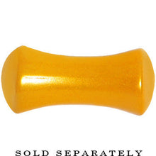 Load image into Gallery viewer, 4G Honey Yellow Metallic Pearl Acrylic Saddle Plug
