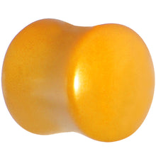 Load image into Gallery viewer, 1/2 Honey Yellow Metallic Pearl Acrylic Saddle Plug
