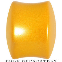 Load image into Gallery viewer, 5/8 Honey Yellow Metallic Pearl Acrylic Saddle Plug
