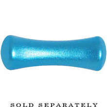 Load image into Gallery viewer, 8G Azure Blue Metallic Pearl Acrylic Saddle Plug
