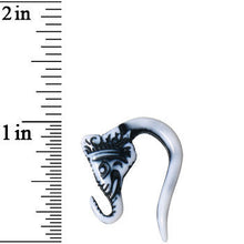 Load image into Gallery viewer, 8G Antique White Acrylic Lucky Elephant Hanger Plug Set
