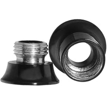 将图片加载到图库查看器，2G Anodized Titanium Black Double Flare Screw Fit Tunnel
