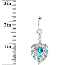 将图片加载到图库查看器，Aurora Gem Sea Flower Belly Ring
