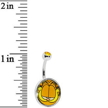 Load image into Gallery viewer, Mischievous Smile Garfield Belly Ring
