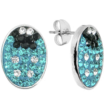 Load image into Gallery viewer, Ferido Crystal Blue Ladybug Stud Earrings
