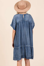 将图片加载到图库查看器，Oversized Mini Dress Relaxed Fit Boho Design Comfortable And Breathable Women Dress
