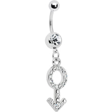 将图片加载到图库查看器，Crystalline Male Symbol Belly Ring

