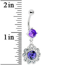 Load image into Gallery viewer, Violet Gem Pretty Princess Circle Belly Ring

