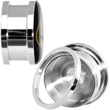 Load image into Gallery viewer, 5/8 Stainless Steel Batman Logo Screw Fit Plug Set
