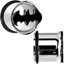Load image into Gallery viewer, 1/2 Stainless Steel Batman Tunnel Plug Set
