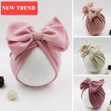 将图片加载到图库查看器，Cute Bows Baby Hat Knot Intant Baby Girls Newborn Turban Soft Children Kids Toddler Beanie Cap
