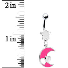 Load image into Gallery viewer, Pink Moon Enchant Belly Ring

