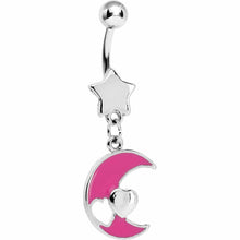 Load image into Gallery viewer, Pink Moon Enchant Belly Ring

