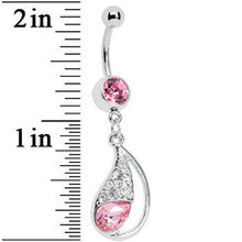 Load image into Gallery viewer, Pink Paisley Passion Belly Ring
