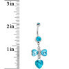 Load image into Gallery viewer, Heavenly Flight Blue Gem Belly Ring
