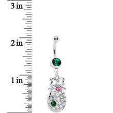 Load image into Gallery viewer, Sparkling Pineapple Belly Ring
