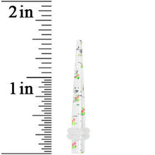 将图片加载到图库查看器，6G Clear Acrylic Glitter Cherry Confetti Taper
