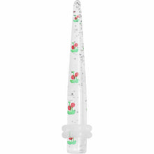 Load image into Gallery viewer, 4G Clear Acrylic Glitter Cherry Confetti Taper
