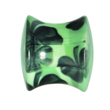 Load image into Gallery viewer, 1/2 Green Acrylic Four Leaf Clover Field Saddle Plug
