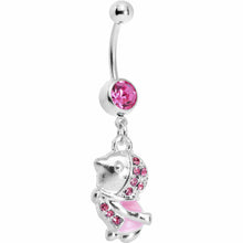 将图片加载到图库查看器，Pink Gem Bundle Up Winter Belly Ring
