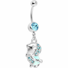 将图片加载到图库查看器，Aqua Gem Bundle Up Winter Belly Ring
