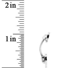 Load image into Gallery viewer, Double Rainbow Heart Belly Ring

